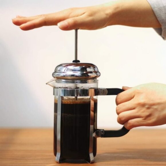 All-New French Coffee Press, 32oz Stainless Steel Coffee Maker, Double Filter - Picture 2 of 6